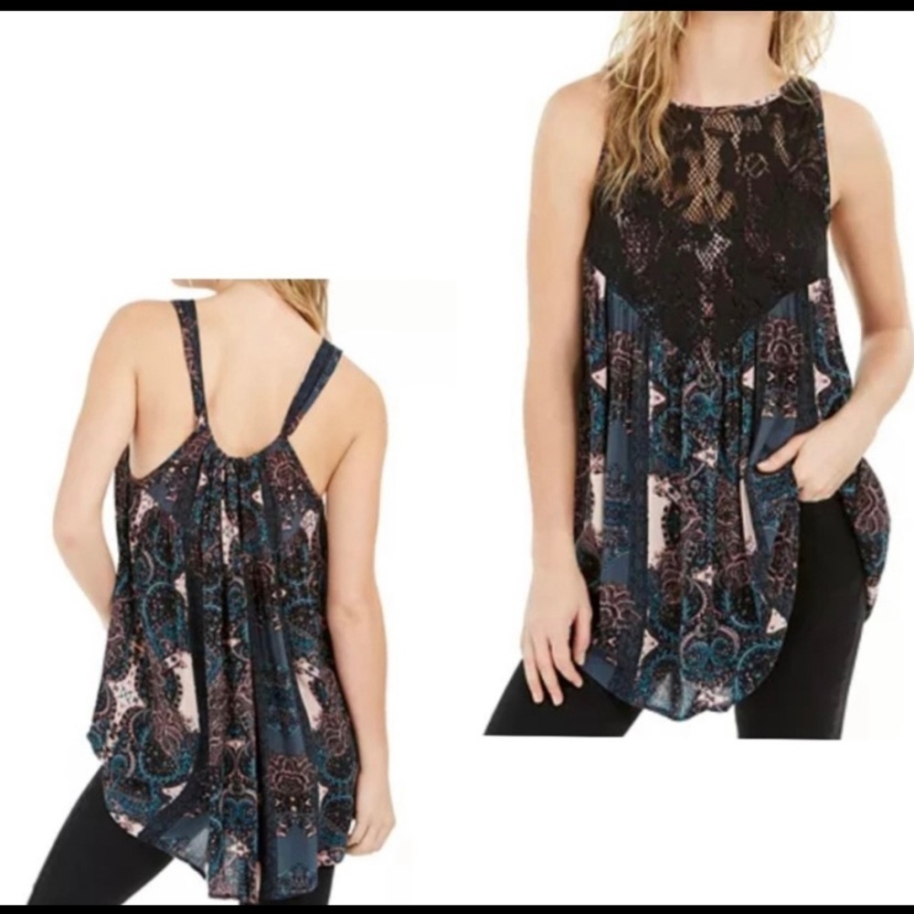 Free People count me in trapeze top